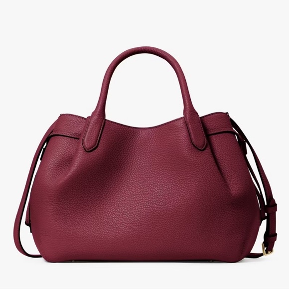 Kate Spade Blackberry Preserves Dumpling Large Red Purple Satchel Crossbody - Picture 5 of 9
